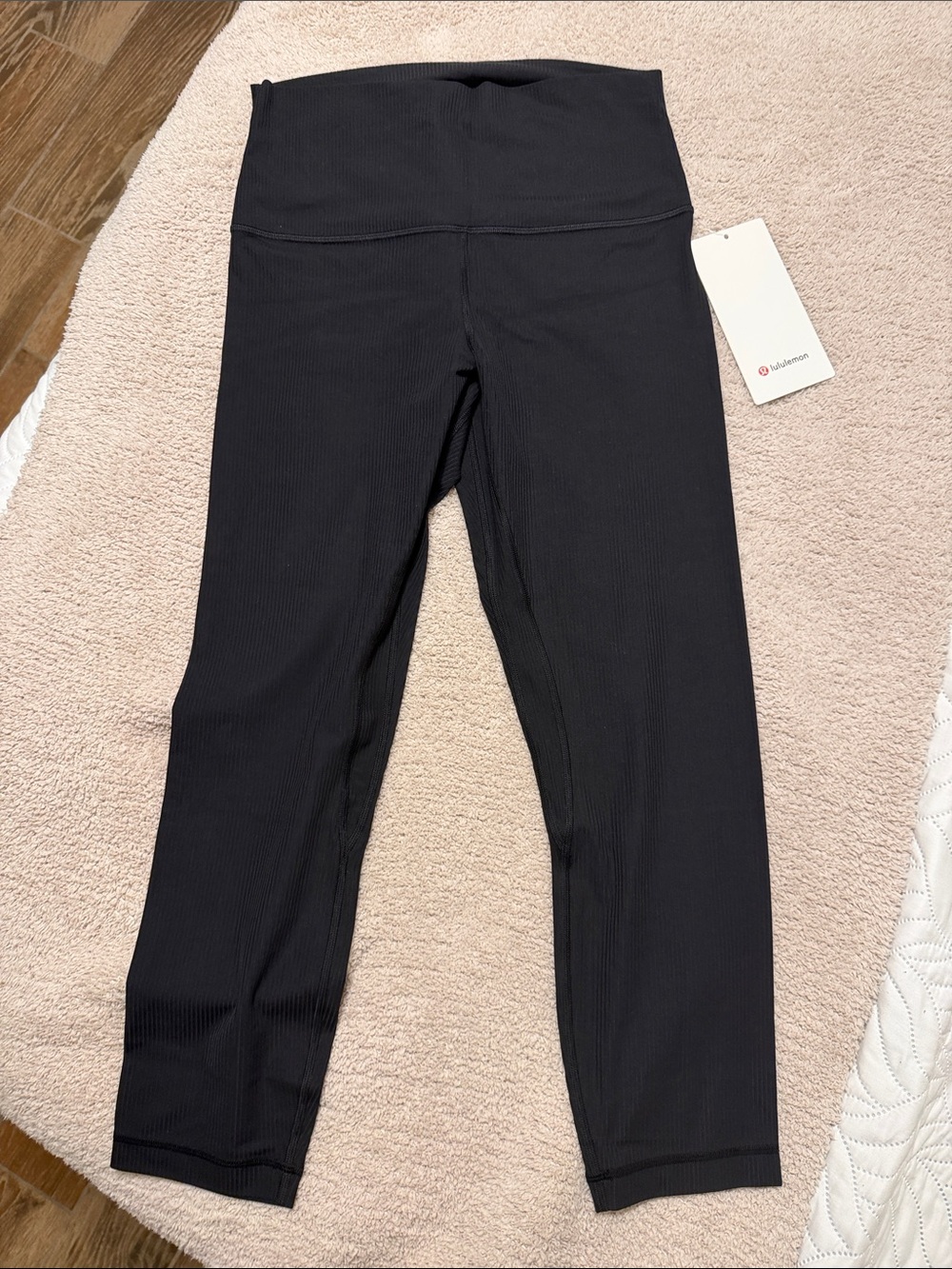 Luluemon Align Ribbed Crop 23” Leggings Size 8 - Black